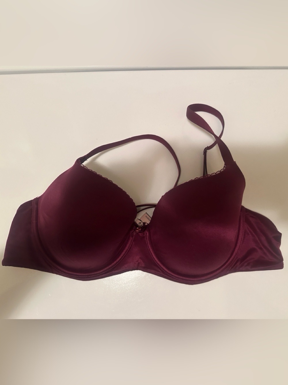 Victoria's Secret Lined Demi Bra in Deep Wine